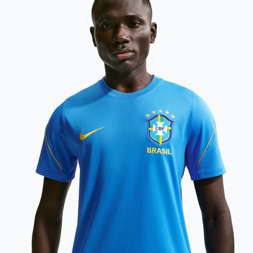 Мъжка футболна фланелка Nike Brazil Strike light photo blue/light menta/midwest gold