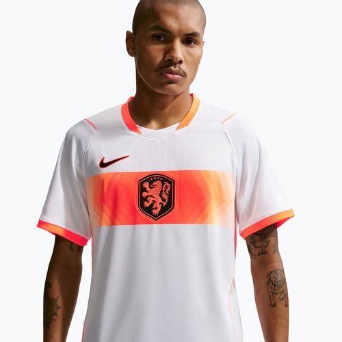 Мъжка футболна фланелка Nike Netherlands 2026 Stadium Away white/hyper crimson/black