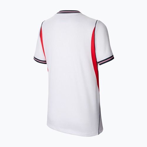 Детска футболна тениска Nike England 2026 Stadium Home white/speed red/obsidian/obsidian