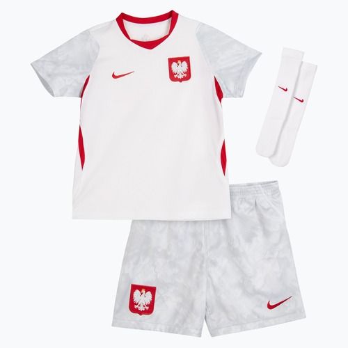 Детски футболен комплект Nike Dri-Fit Poland Stadium Home Kit white/field silver