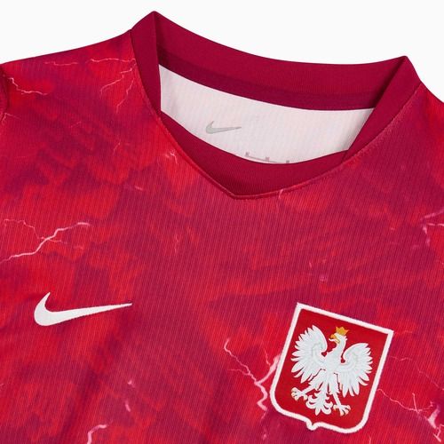 Дамска футболна тениска Nike Dri-Fit Poland Stadium Away 2026 noble red/sport red