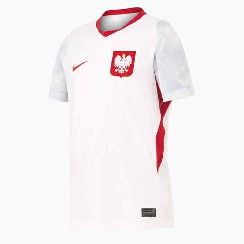 Детска футболна тениска Nike Dri-Fit Poland Stadium Home 2026 white/field silver