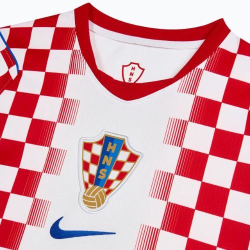 Мъжка футболна фланелка Nike Dri-Fit Croatia Stadium Home 2026 white/university red