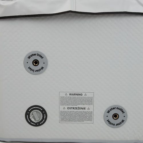 Надуваем басейн AQUASTIC ONSEN drop stitch 1400 l 186 cm сив