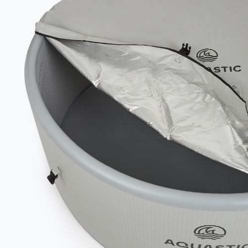 Надуваем басейн AQUASTIC ONSEN drop stitch 1200 л 178 см сив