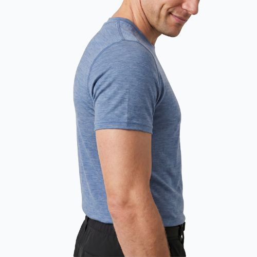 Мъжка термоактивна тениска WOOLCANO Merino 100% TEE0546 синя