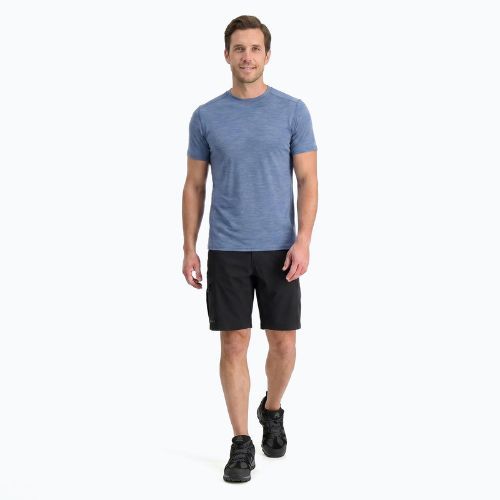 Мъжка термоактивна тениска WOOLCANO Merino 100% TEE0546 синя
