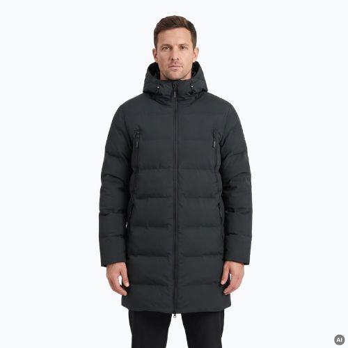 Мъжко топло палто Ravin ECO черно