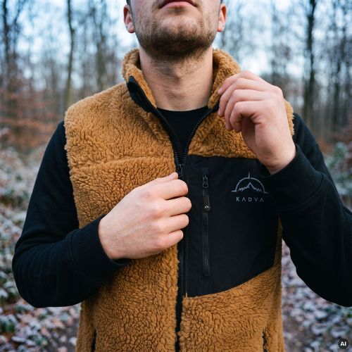 Мъжки елек KADVA RODVIK VEST кафяв