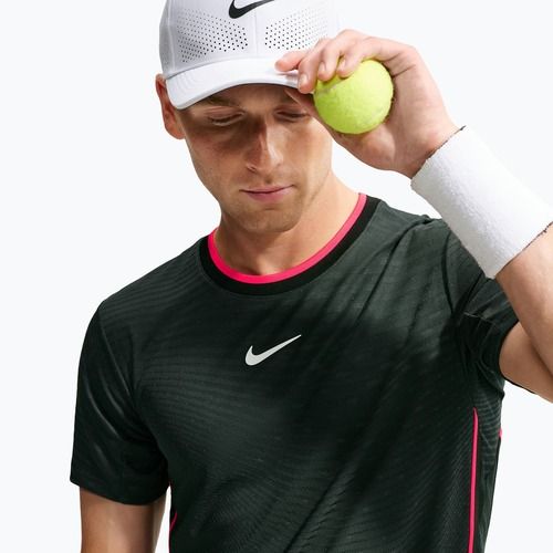 Поло тениска Nike Court Slam Aero-Fit Black Spruce/White