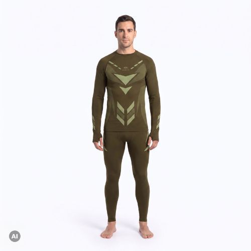 Мъжки комплект термобельо KADVA Alpinestep Thermo SH Light Plus Set Green