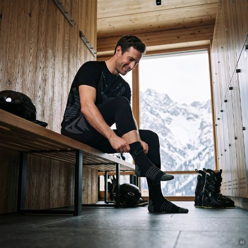 Мъжки комплект термобельо KADVA Alpinestep Thermo SH Light Plus Set Black