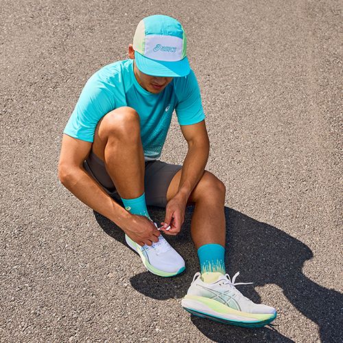 Мъжки обувки за бягане ASICS Gel-Kayano 33 white/stadium orange