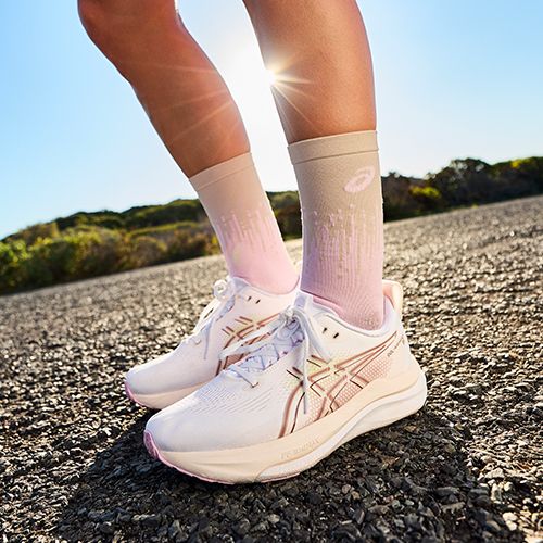Дамски обувки за бягане Asics Gel-Kayano 33 Hazy Lilac/White