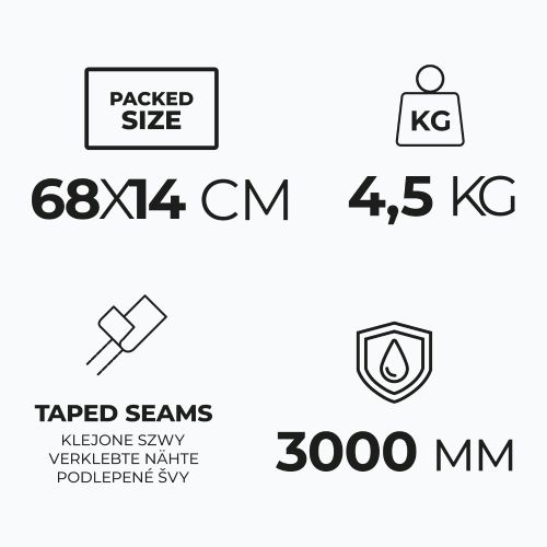 Четириместна палатка за къмпинг KADVA CAMPdome 4 синя