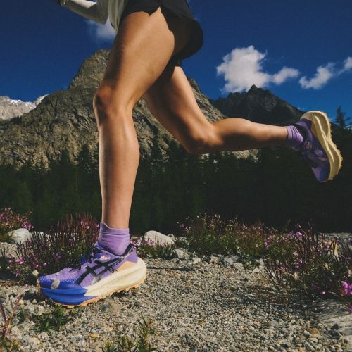 Дамски обувки за бягане ASICS Trabuco Max 5 mineral beige/aurora green