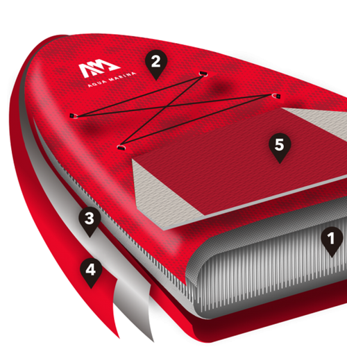 Aqua Marina Monster SUP дъска 3.66m червена BT-21MOP