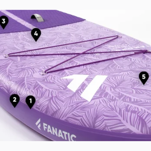 Deska SUP Fanatic Diamond Air Pocket 10'4 fioletowa 13210-1163