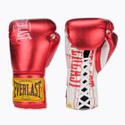 Боксови ръкавици Everlast Fight Leather red