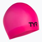 Розова шапка за плуване TYR Wrinkle-Free LCSL_693