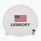 Шапка за плуване TYR Ledecky Silicone white