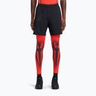 Мъжки тренировъчни шорти Reebok Athlete Speed black/energy red