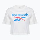 Дамска тениска Reebok Identity Big Logo Crop Tee бяло/каралово/синьо