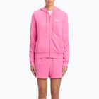 Дамски суитшърт Reebok Small Logo French Terry FZ true pink