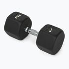 Гумиран дъмбел Nike Strength Hex 22,5 kg black/white