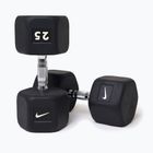 Гумиран дъмбел Nike Strength Hex 25 kg black/white