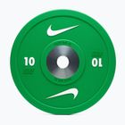 Бъмпер тежести Nike Strength Pro Urethane Bumper Plates 10 kg green/white