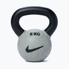 Кетълбел Nike Strength Rubber Coated 8 kg smoke grey