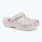 Crocs Classic Glitter Clog детски джапанки bianco sporco