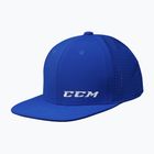 Детска бейзболна шапка CCM Small Logo Flat Brim YTH royal