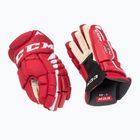 Детски хокейни ръкавици CCM JetSpeed FT4 JR червено/бяло
