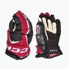 Детски хокейни ръкавици CCM JetSpeed FT6 Pro JR black/red/white