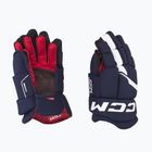 Детски хокейни ръкавици CCM Next JR navy/white