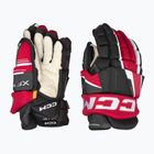 Ръкавици за хокей CCM Tacks XF Pro SR черни/червени/бели