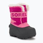 Детски ботуши за сняг Sorel Snow Commander тропическо розово/дълбоко русо