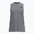 Мъжка тренировъчна тениска Under Armour Left Chest Cut Off Tank steel light heather/black
