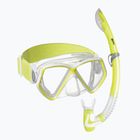 Детски комплект за шнорхел Mares Combo Pirate Neon yellow/white/clear 411788BB