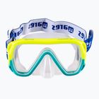 Детска маска за гмуркане Mares Keewee Junior yellow / aqua / clear