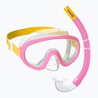 Детски комплект за шнорхелинг Mares Combo Jelly pink/yellow/clear