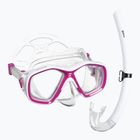 Детски комплект за шнорхелинг Mares Tapu Jr pink/white/clear