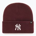 Зимна шапка 47 Brand MLB New York Yankees Haymaker dark maroon 