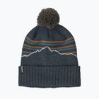 Patagonia Powder Town зимна шапка fitz roy stripe knit/smolder blue