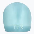 Шапка за плуване TYR Long Hair Wrinkle Free Silicone  light blue