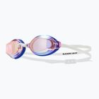 Дамски очила за плуване TYR Blackops 140 Ev Racing Mirrored pink/white
