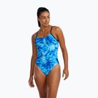 Дамски бански костюм от една част TYR Durafast Elite Azultec Cutoutfit ocean blue