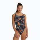 Дамски цял бански костюм Tyr Durafast Elite Validus Cutoutfit orange/aqua/black